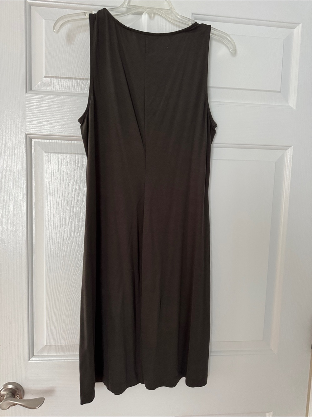 Tommy Bahama Brown Sleeveless V-Neck Midi Dress with Stud Accents - Picture 4 of 4